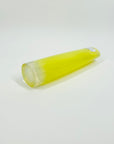 1960s YELLOW LEMON OPALESCENT GLASS POSY VASE BY ARTHUR PERLY FOR SKRUF GLAS