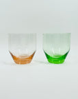 1970s COLOUR GLASS STACKABLE TUMBLERS