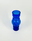1960s HOLMEGAARD COBALT BLUE GLASS SPACE AGE HOOP VASE