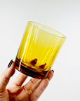 1970s ITALIAN AMBER TUMBLER GLASSES