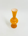 1950s CASED ORANGE GLASS POSY SPACE AGE VASE