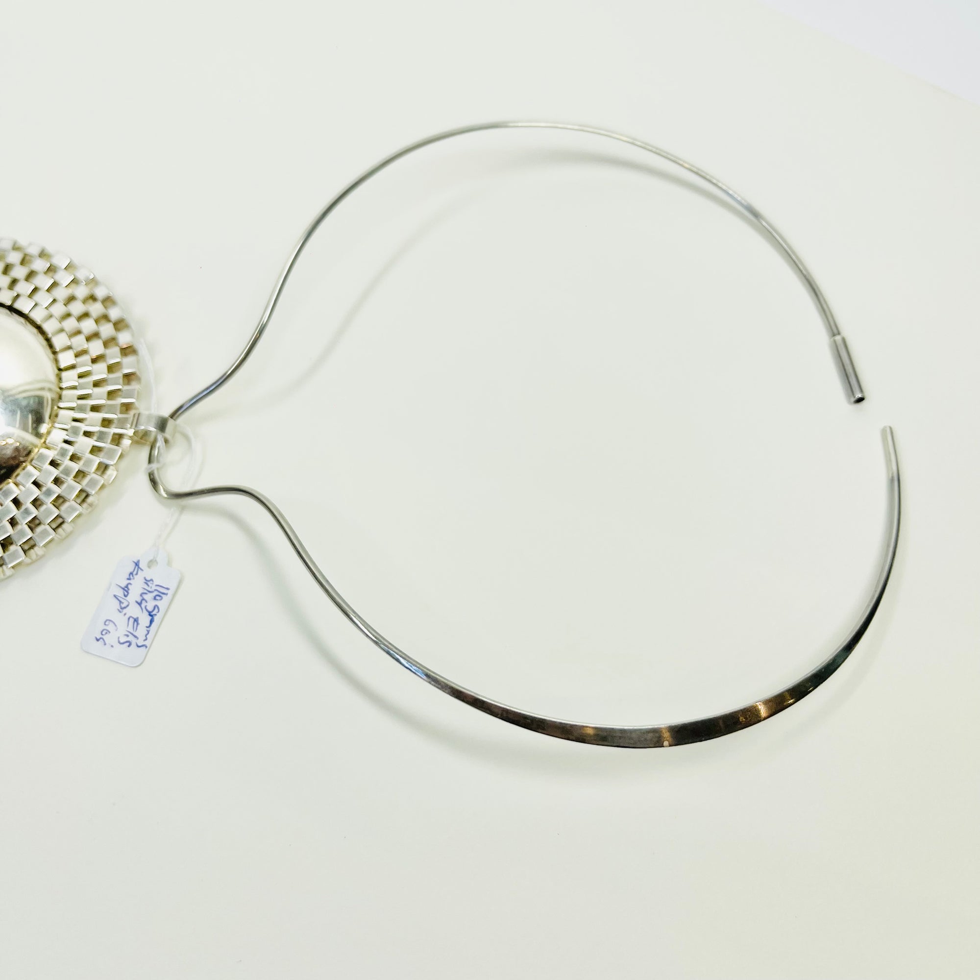 1960s STERLING SILVER MOUNTAIN STREAM PENDANT NECKLACE BY FINNISH MASTER ELIS KAUPPI