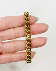 1950s CURB LINKS GOLD LINED BRACELET