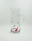 1970s LAMINATED GLASS SEA THEME JUG SET