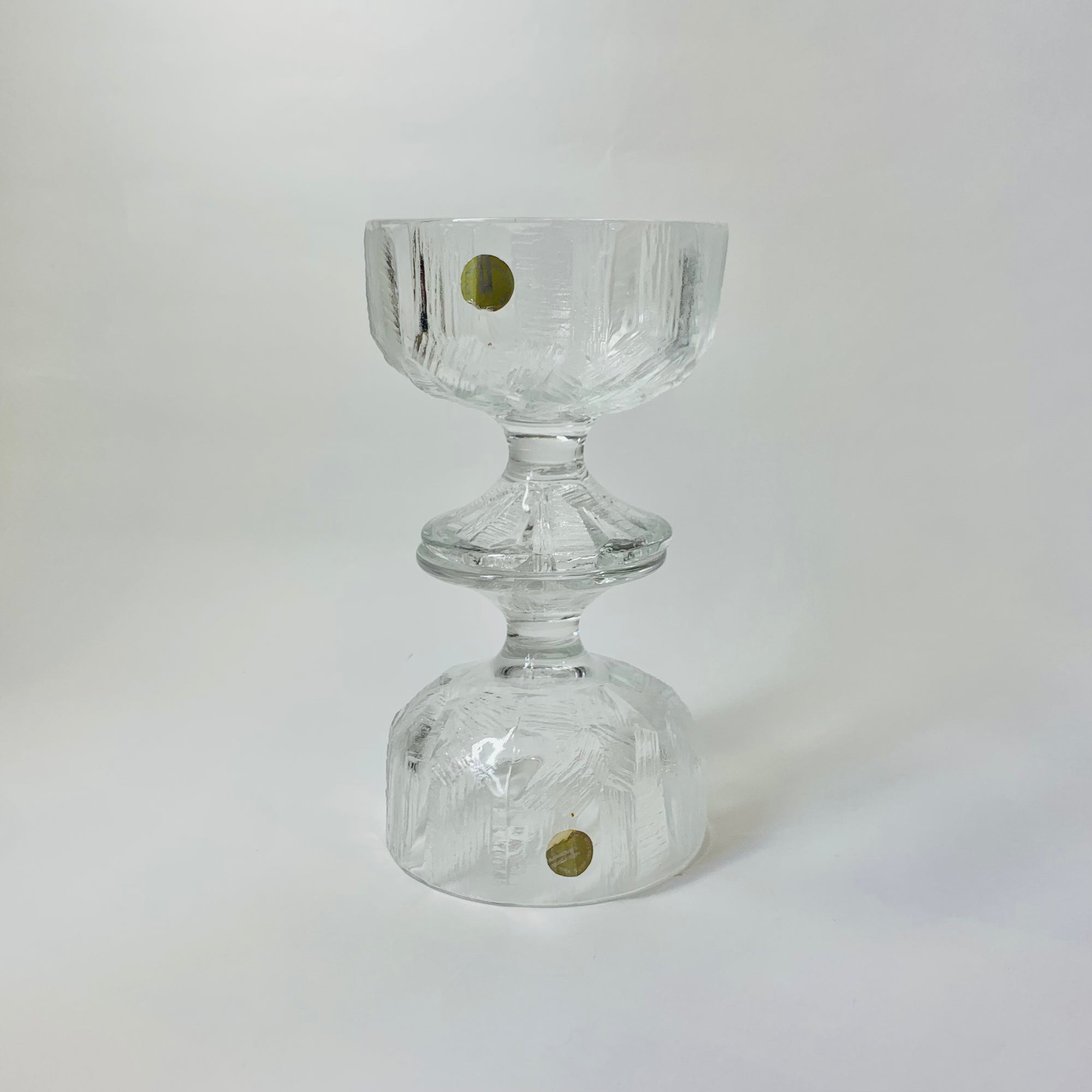 JAPANESE HOYA ICE GLASS WIDE COUPE/DESSERT BOWLS