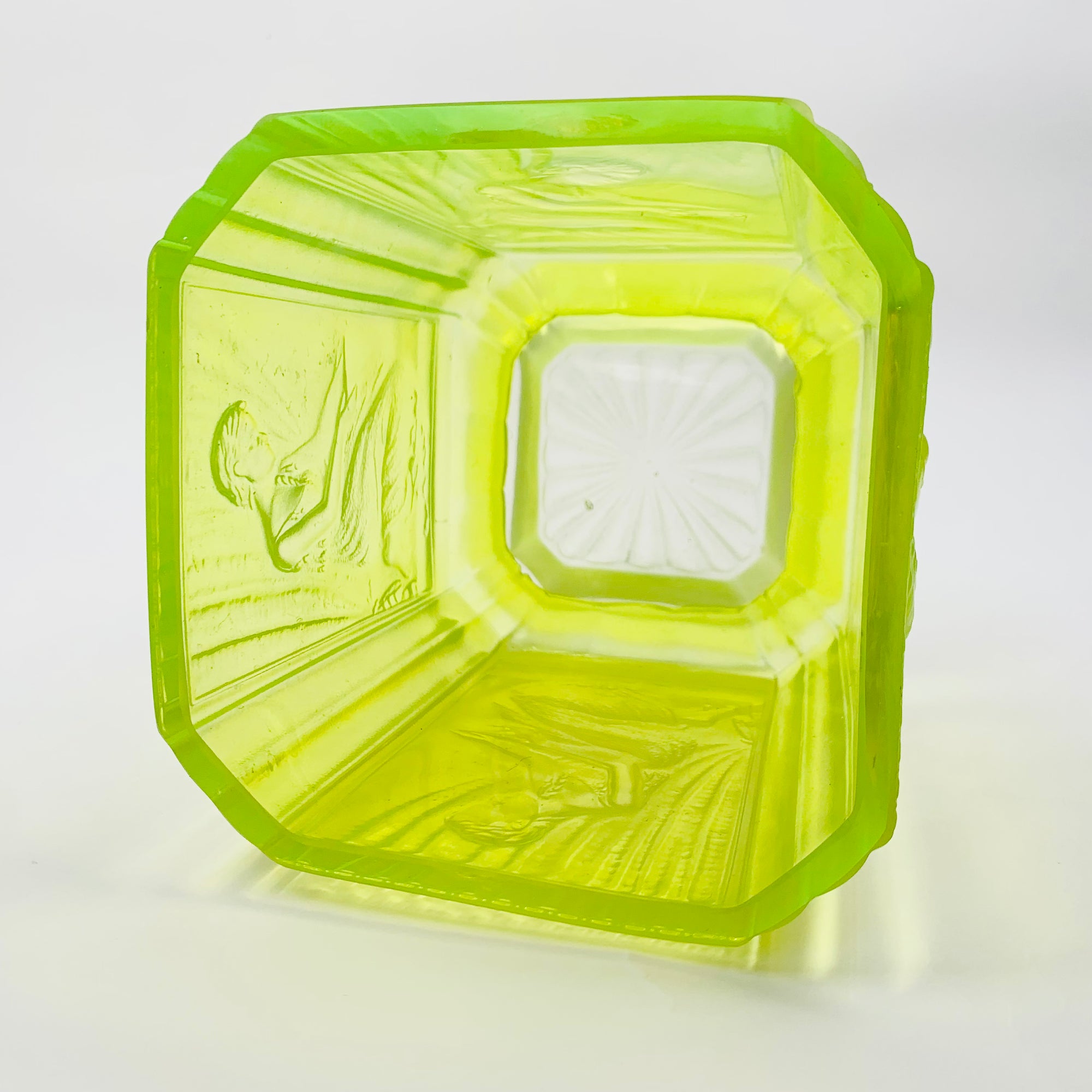 URANIUM GLASS VASE