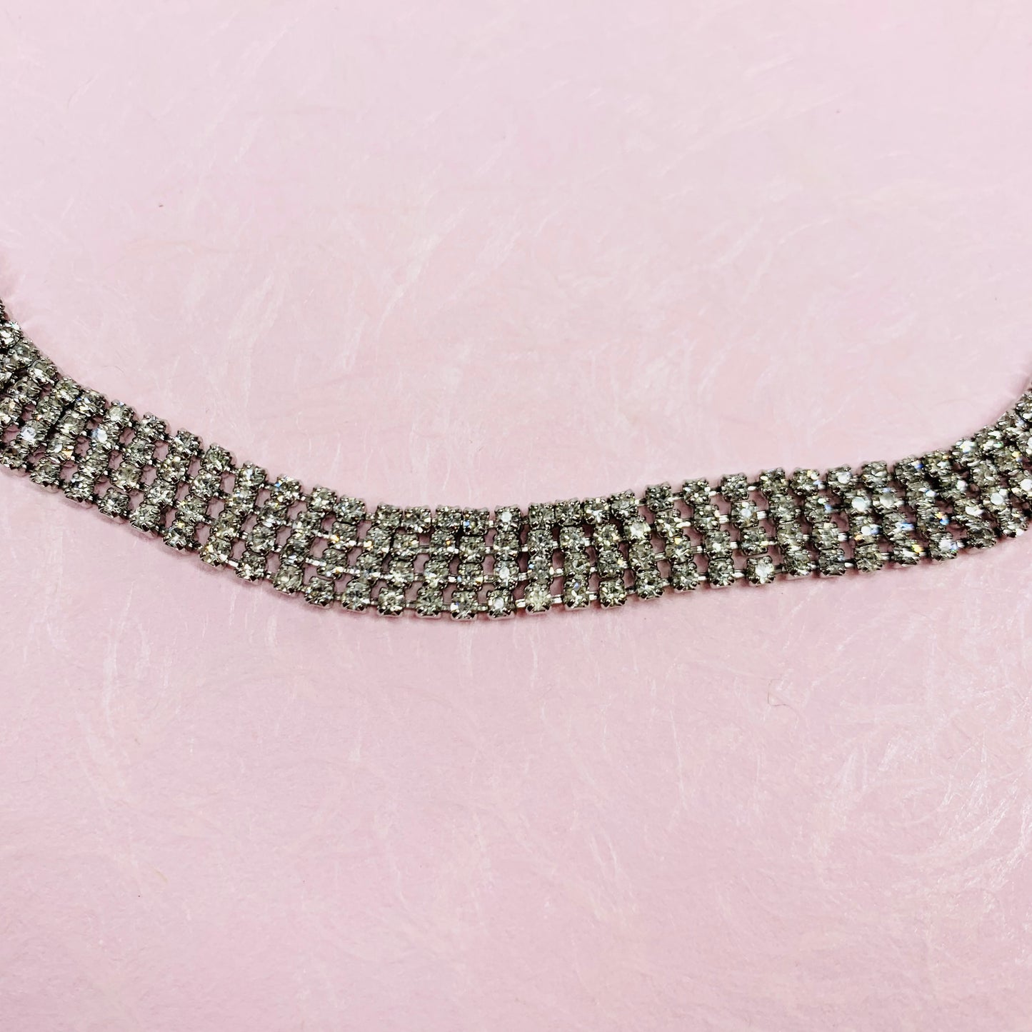 1950s costume wide band evening tennis necklace