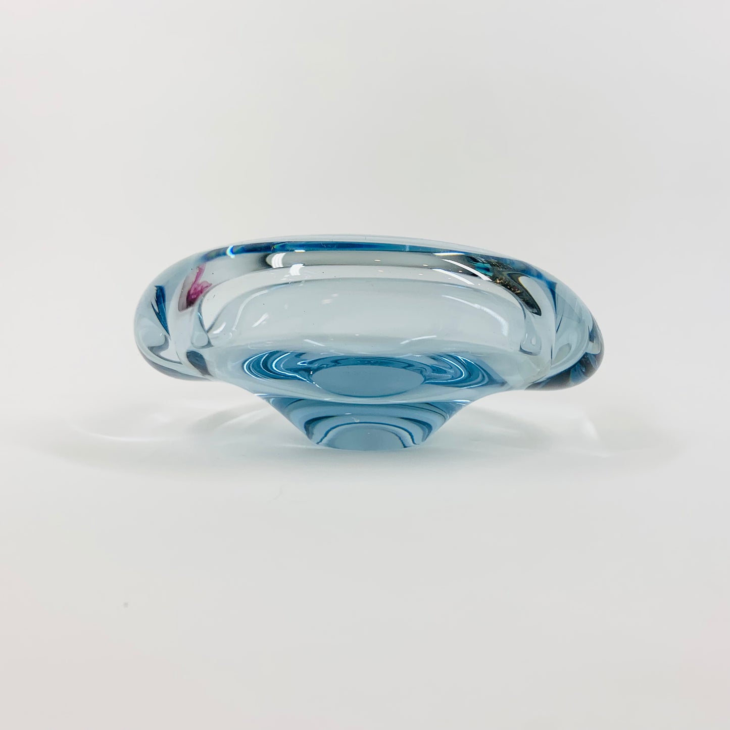 1960s signed Holmegaard glass ashtray