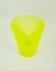 URANIUM GLASS CYLINDER VASE