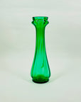GREEN GLASS POSY VASE