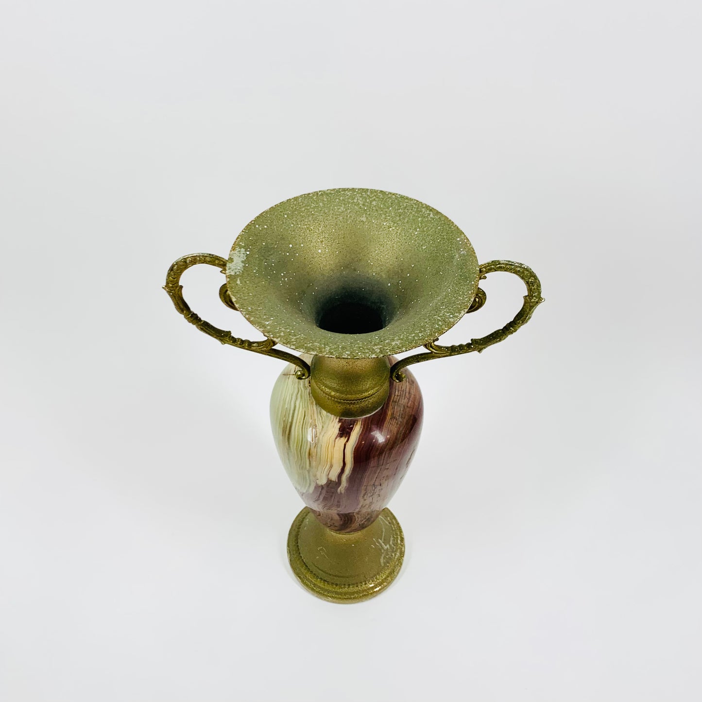 Antique onyx amphora candle holder/oil burner