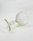 Antique pressed Depression glass comport