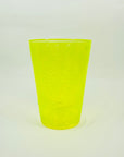 URANIUM GLASS CYLINDER VASE