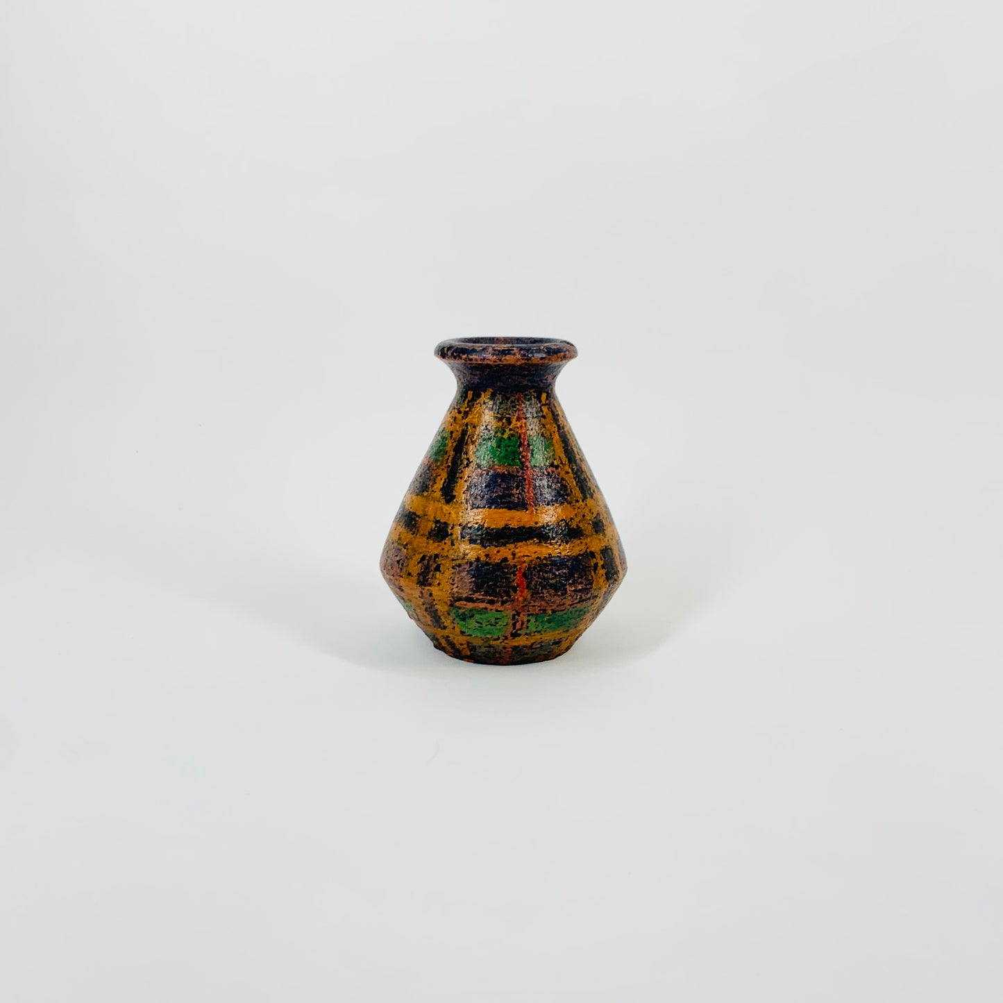 Midcentury West German pottery posy vase