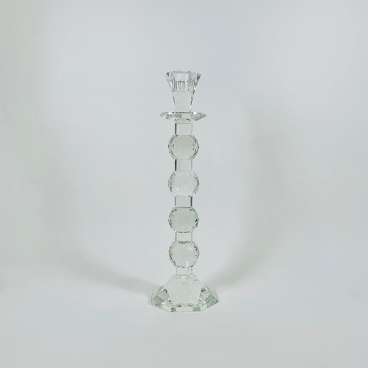 Vintage cut crystal candle holder