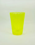 URANIUM GLASS CYLINDER VASE