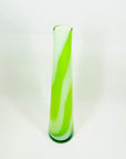 GREEN CASED BOTTLE VASE