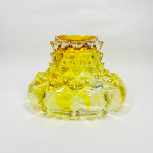 PINEAPPLE GLASS BOWL/COMPORT