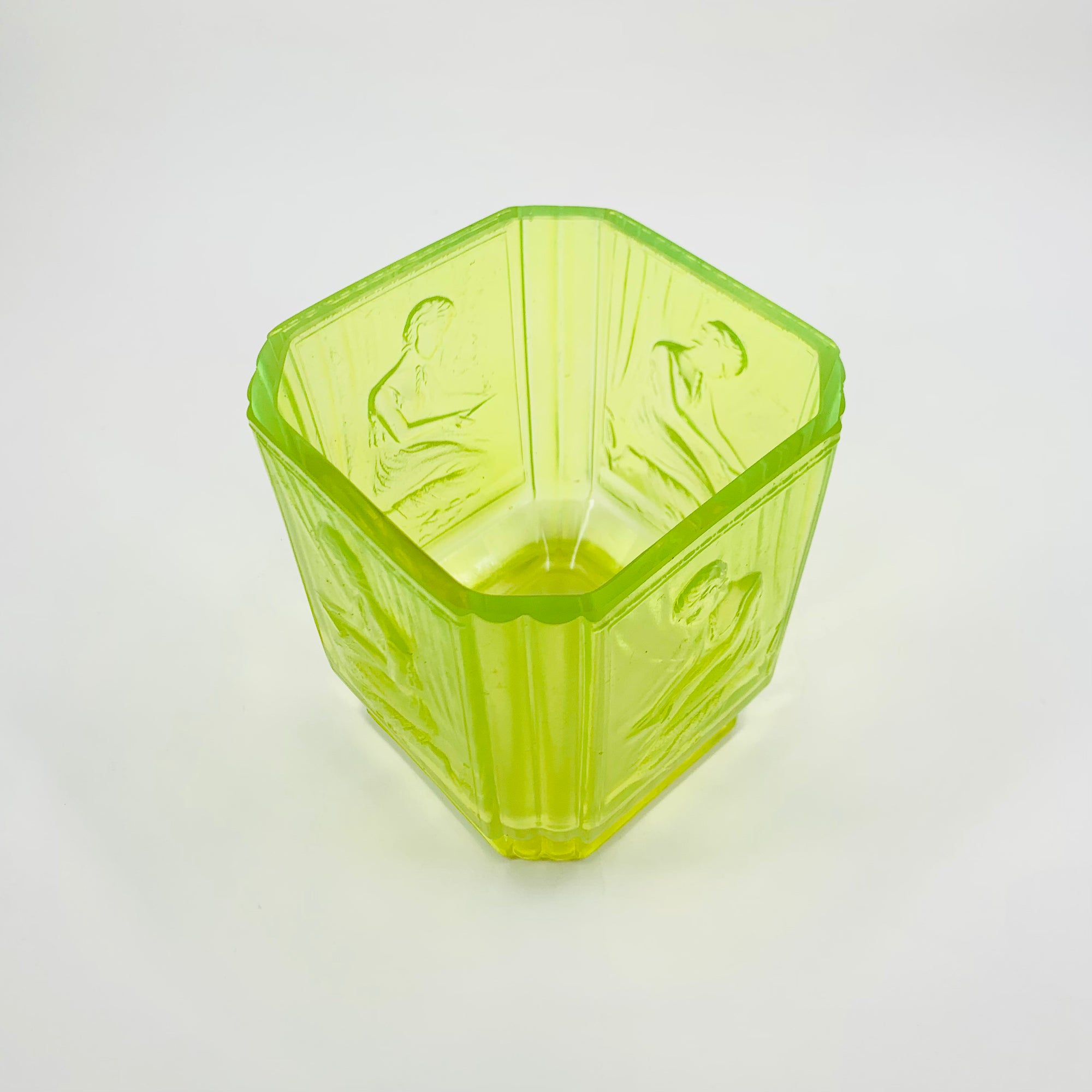 URANIUM GLASS VASE