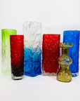 RED JAPANESE BARK GLASS VASE