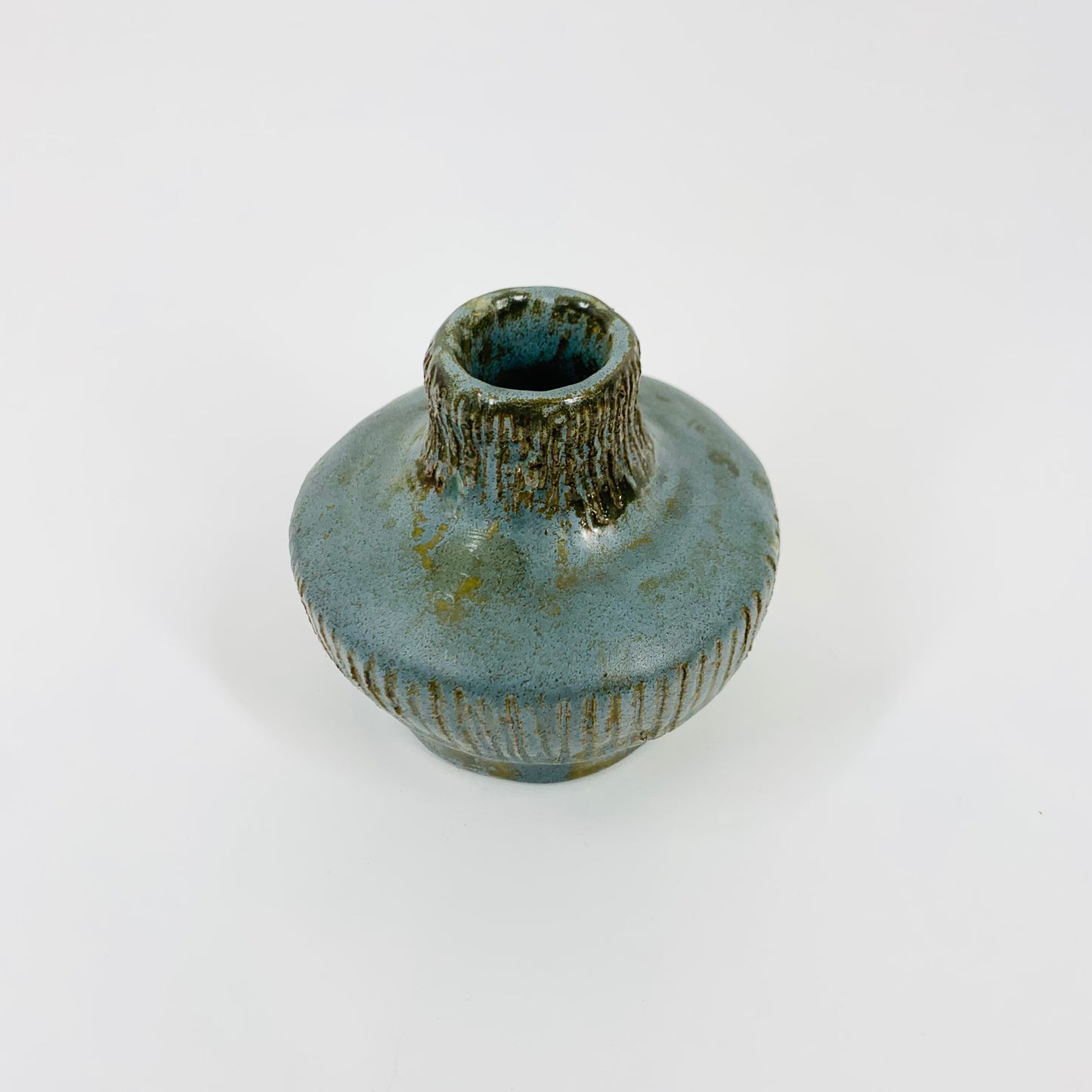 Vintage hand made Australian pottery posy vase/candle holder