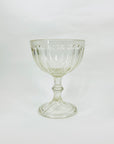 Antique pressed Depression glass comport