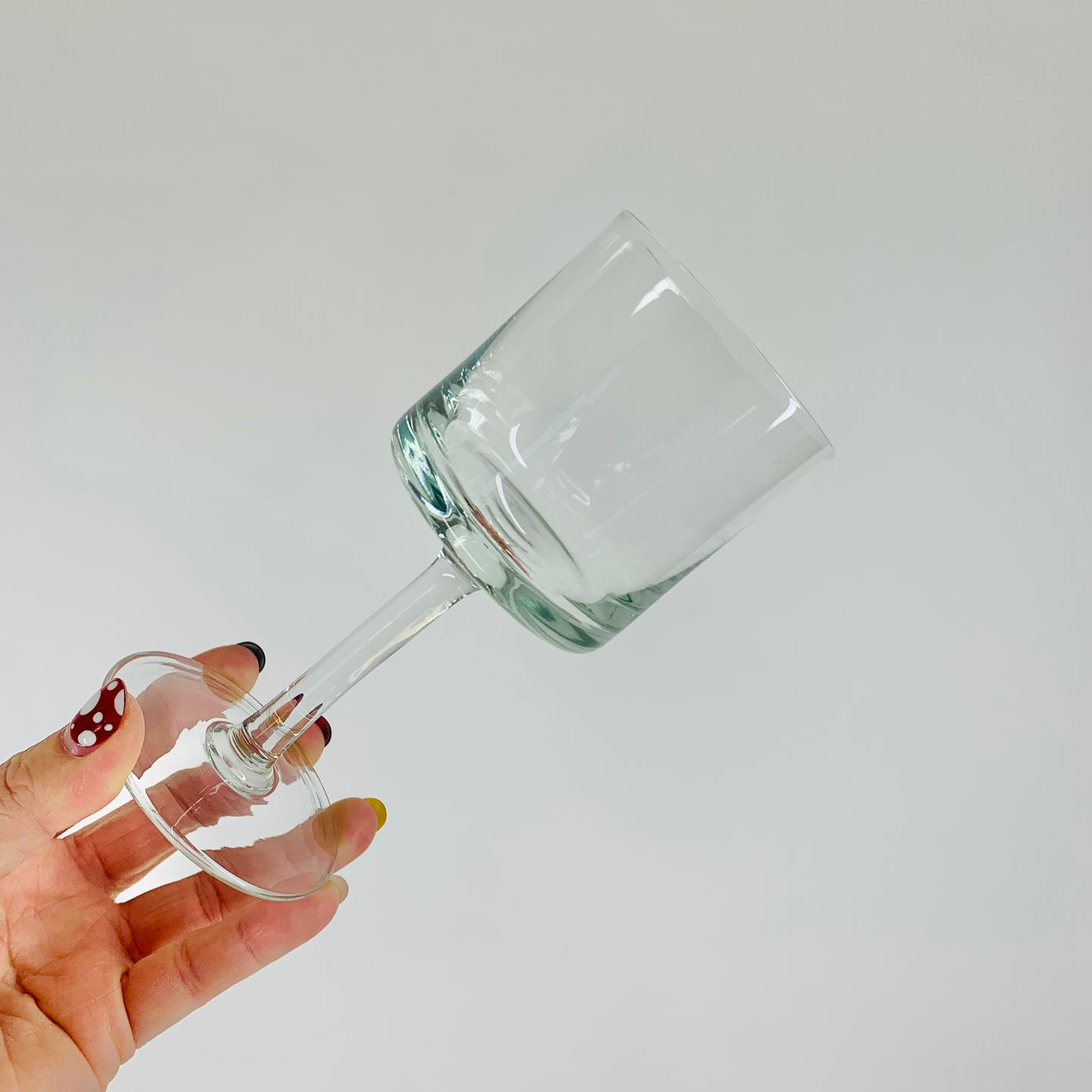 MCM clear cocktail glasses