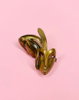 Extremely rare antique Art Deco brass brooch