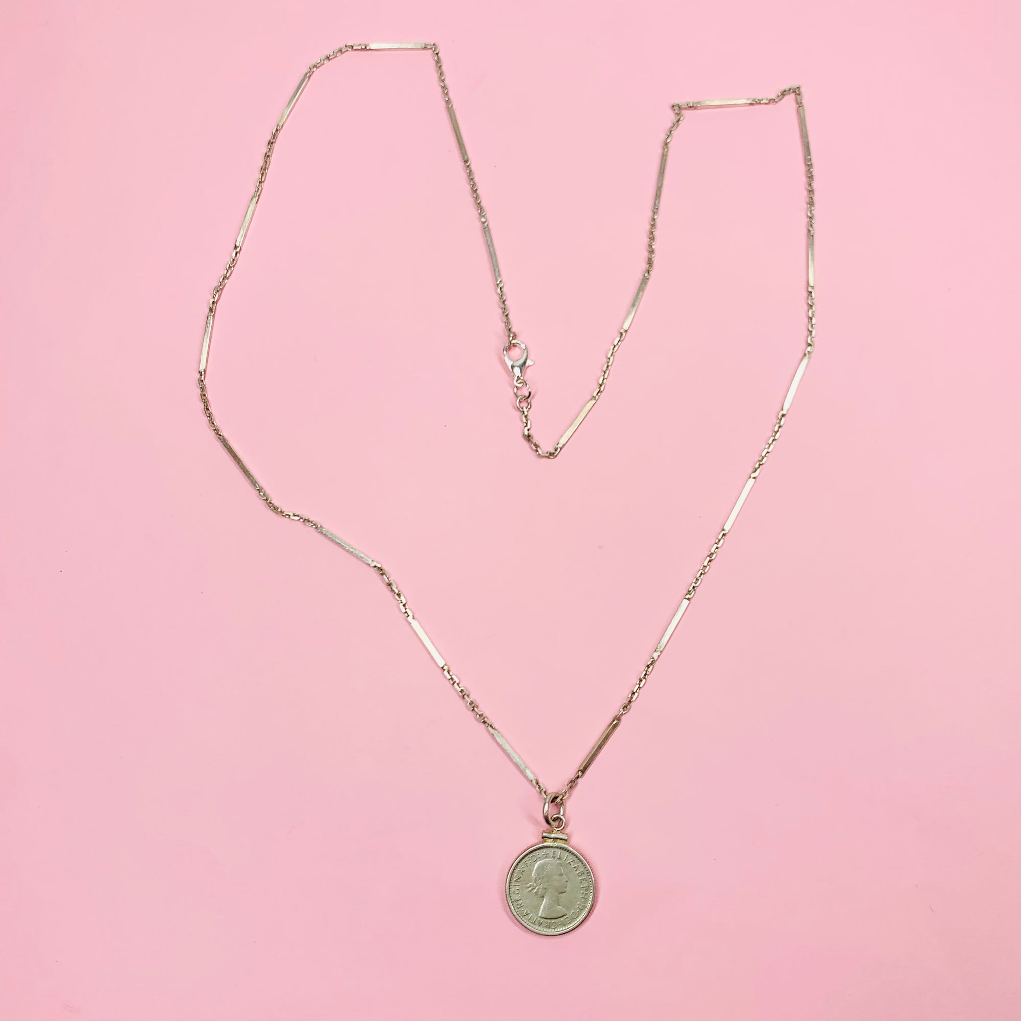 Coin pendant necklace