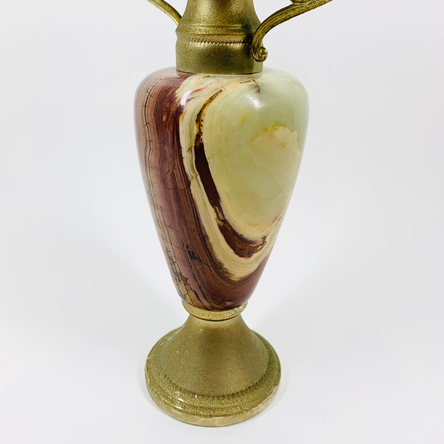 Antique onyx amphora candle holder/oil burner