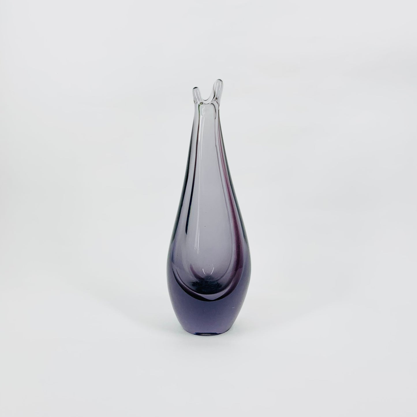 Czech MCM purple glass vase by Frantisek Zemek