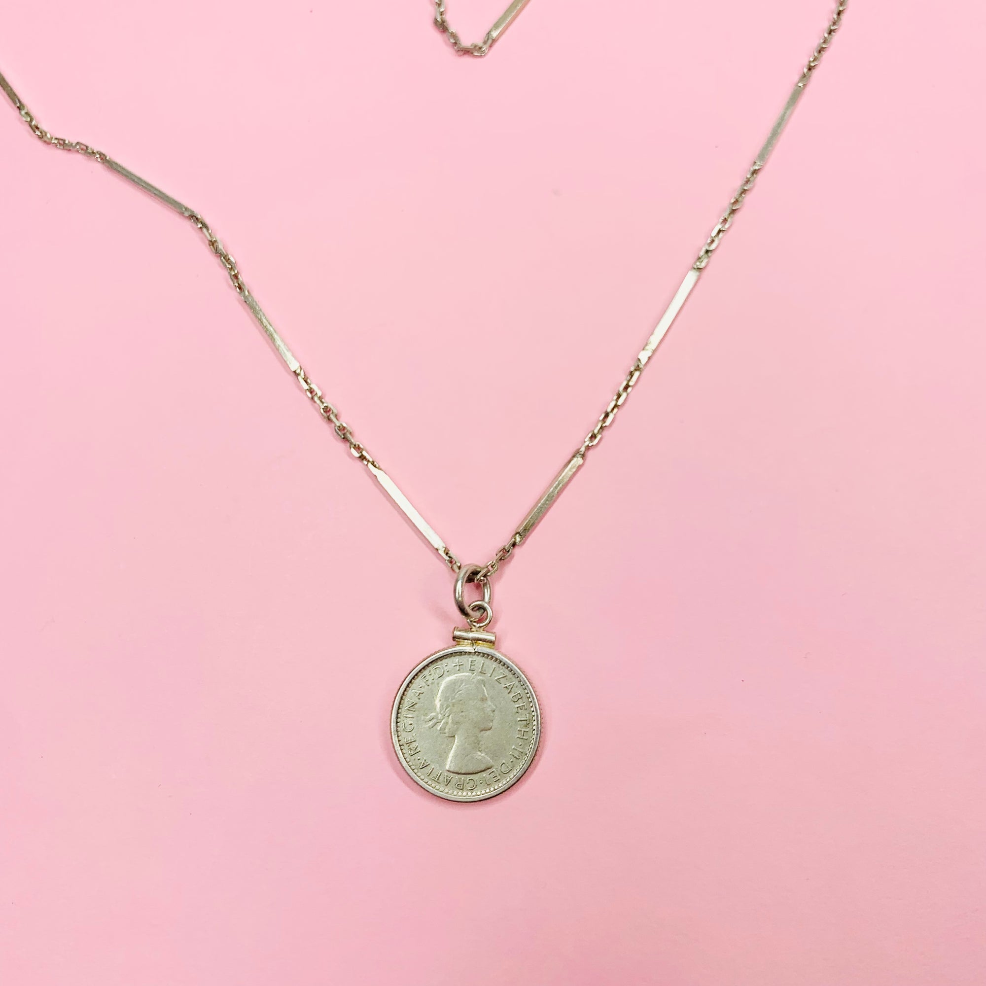Coin pendant necklace