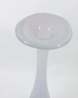 Vintage stunning mouth blown purple art glass with gold aventurine bottle vase with flare rim