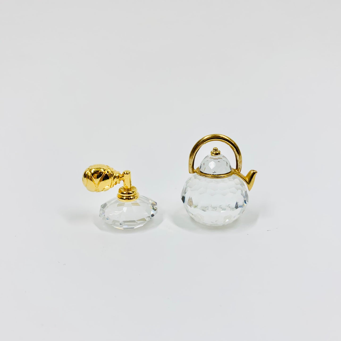 Vintage miniature Swarovski crystal tea pot figurine