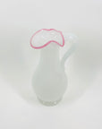 ANTIQUE FRENCH WHITE OPALINE GLASS JUG