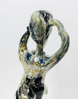 Vintage Murano abstract art glass sculpture of a dancer with aventurine