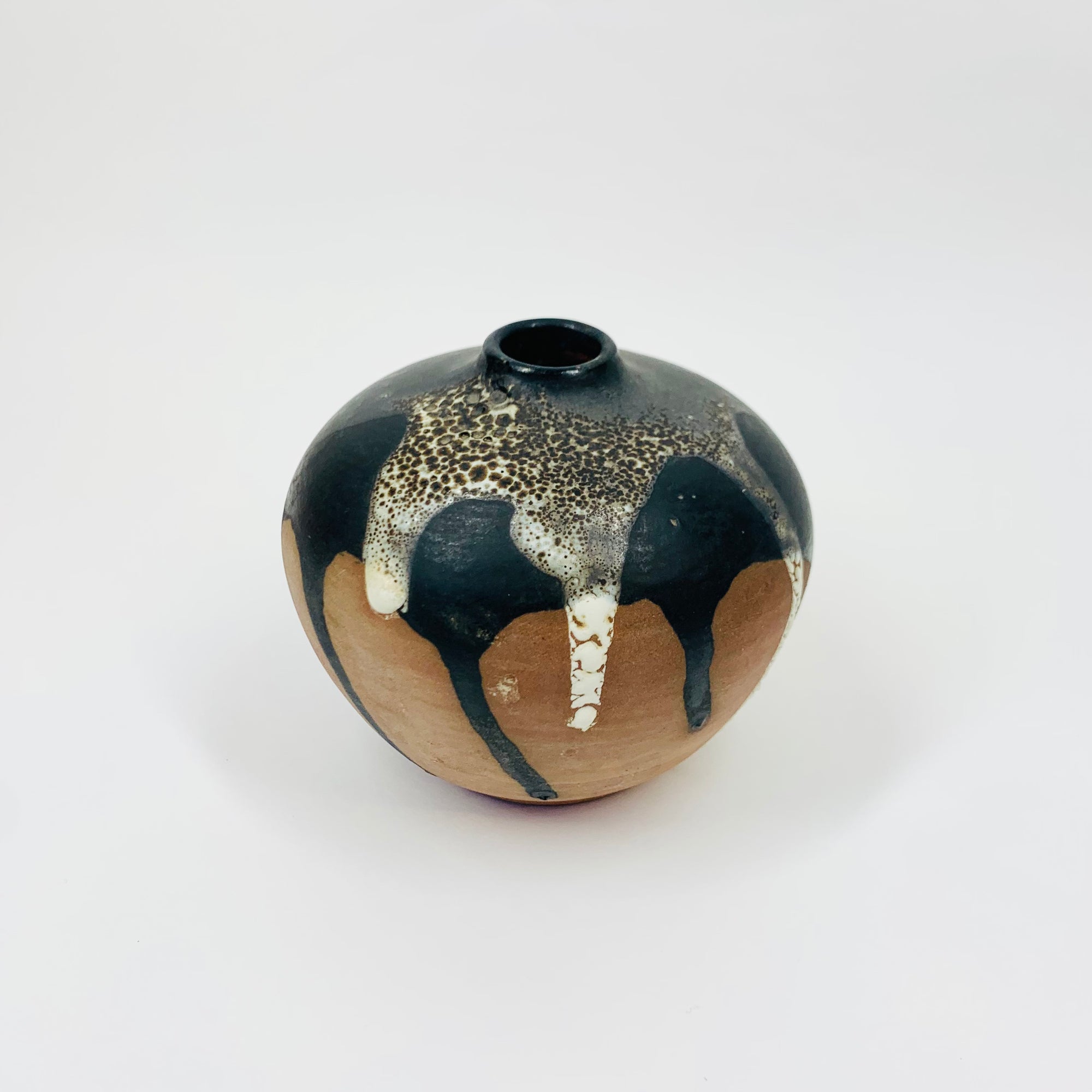 1974 hand made Australianl CH studio glazed pottery mini vase