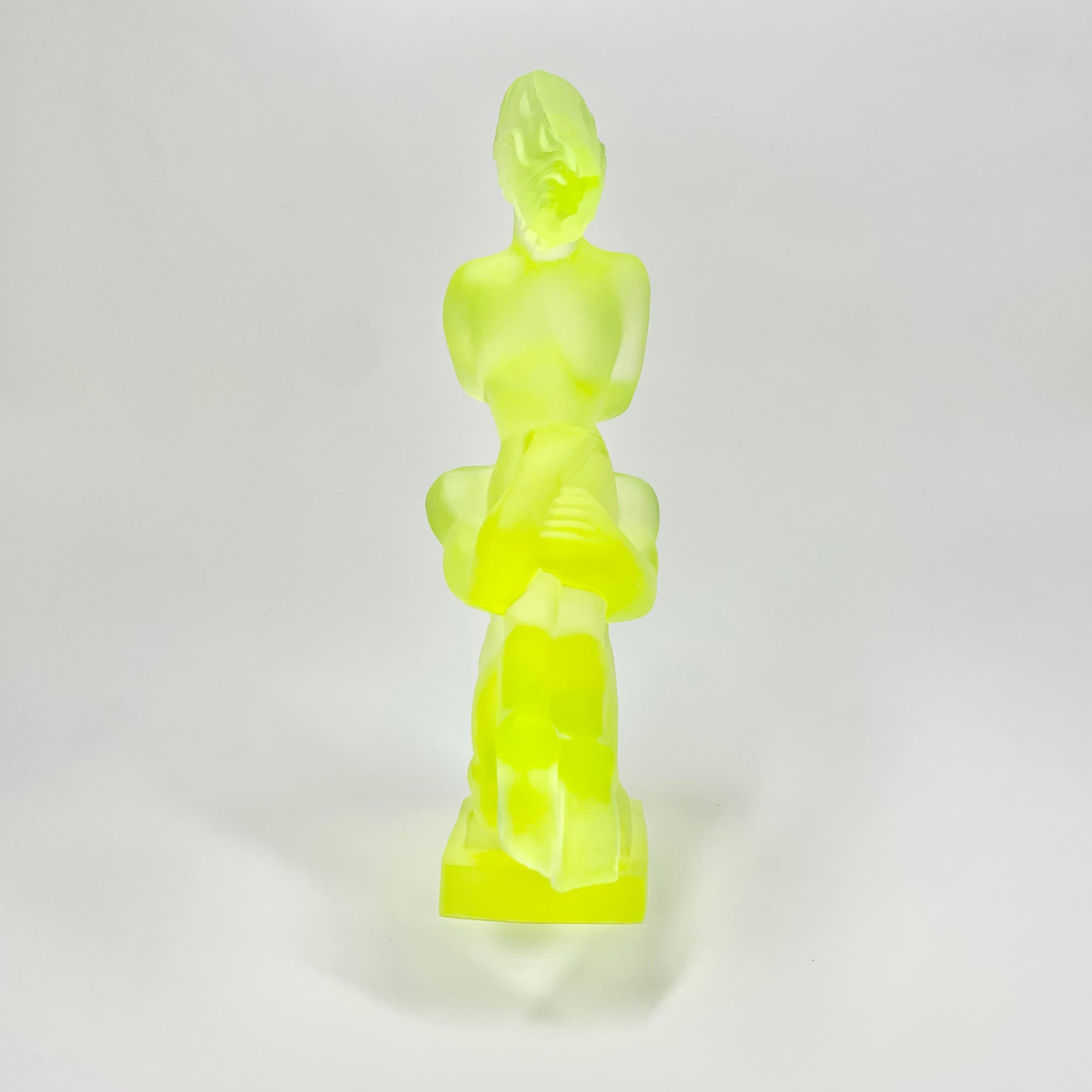 URANIUM GLASS LOVERS FIGURINE
