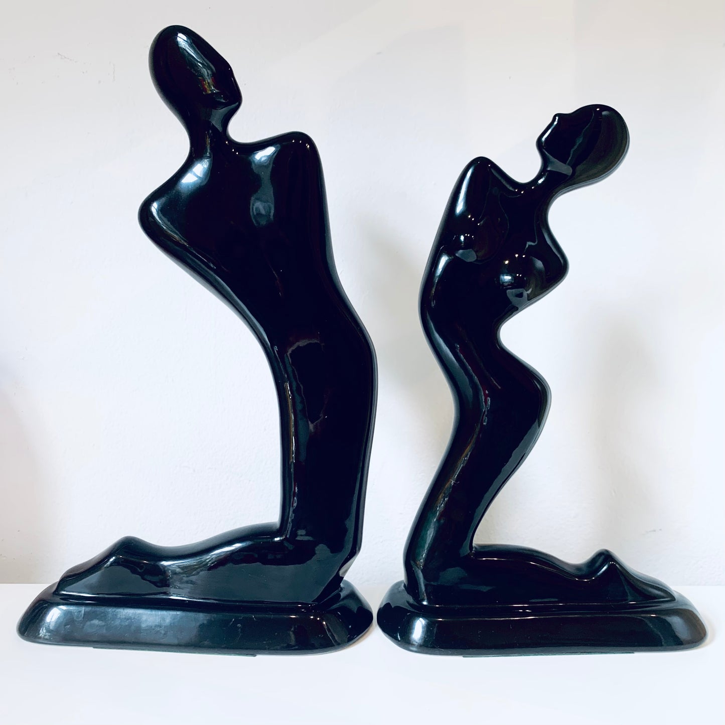 MCM black porcelain figurines of a couple