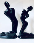 MCM black porcelain figurines of a couple