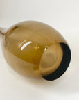 Extremely rare large Swedish MCM light brown sommerso glass Viking vase