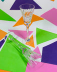 Extremely rare antique hand cut Waterford long stem liqueur glasses