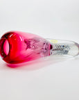 Vintage hand made signed Jablonski sommerso pink art glass vase