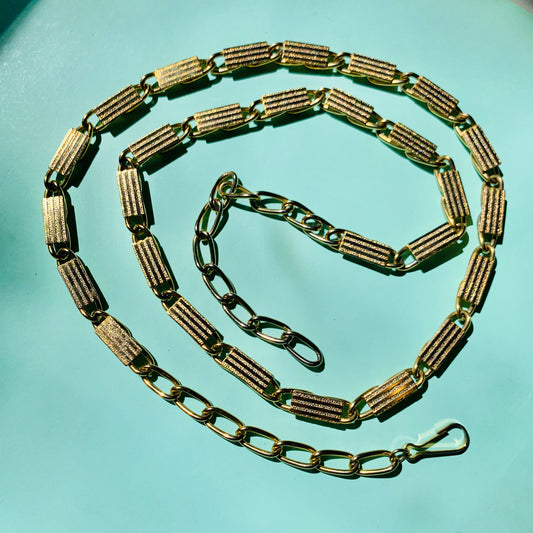 1970s gold plated necklace/belt