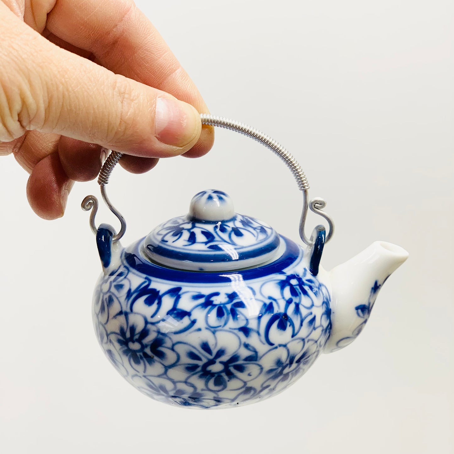 Vintage miniature Vietnamese porcelain tea set