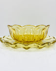 Antique Depression amber glass bowl