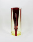 Extremely extremely rare antique Art Deco ruby enamel and citrine glass jug and matching wine glasses set by Karl Palda