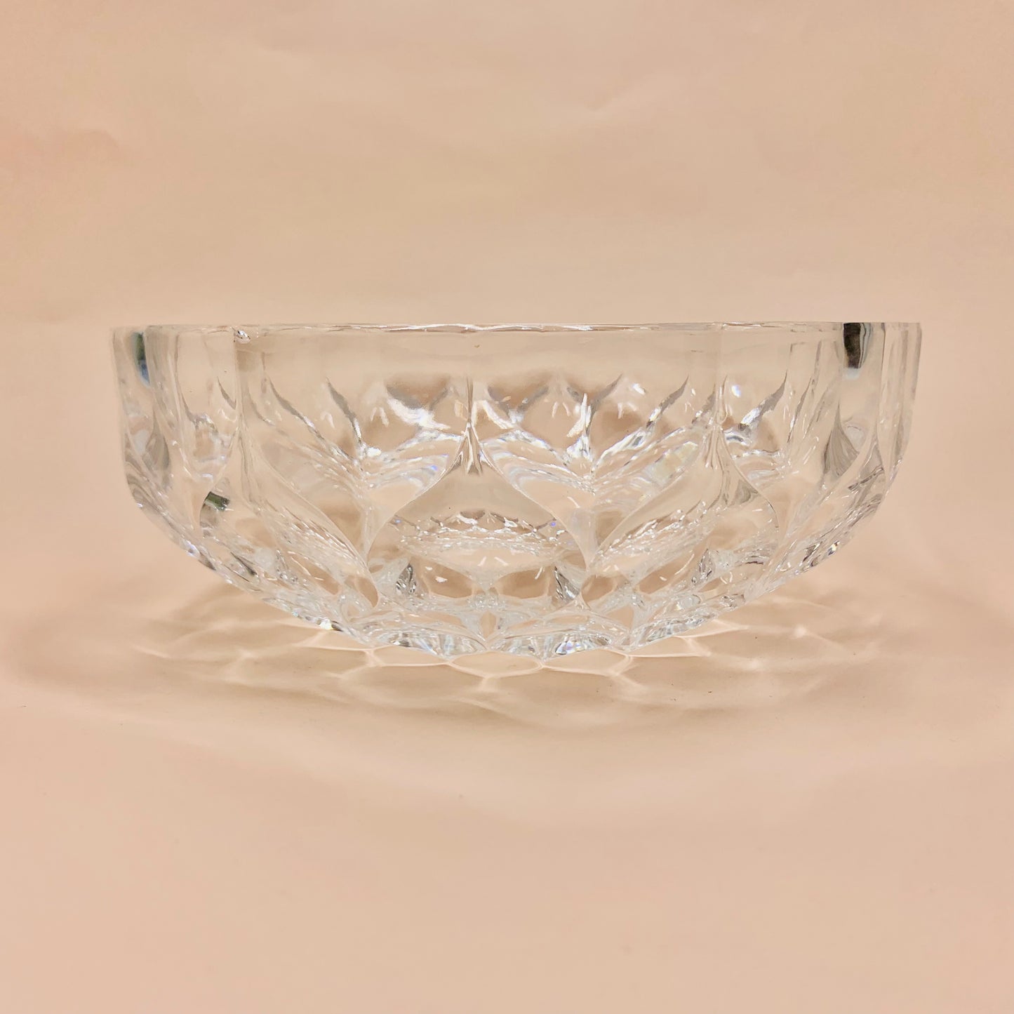 Antique English pressed crystal salad/fruit bowl