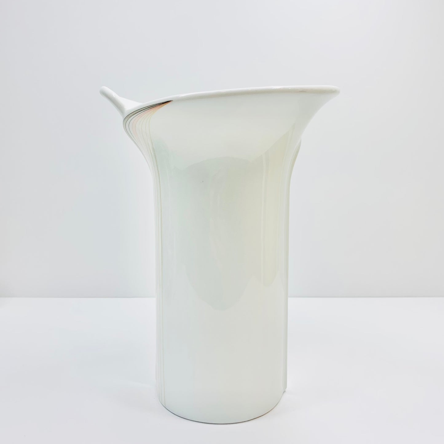 Vintage Japanese Porcelain Vase with Drape Neck