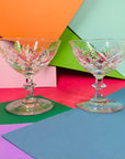 Rare antique Webb cut crystal coupe pineapple pattern